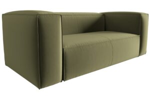 Cosmopolitan Design Zelená sametová dvoumístná pohovka Mackay 150 cm