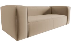 Cosmopolitan Design Pískově hnědá sametová trojmístná pohovka Mackay 200 cm