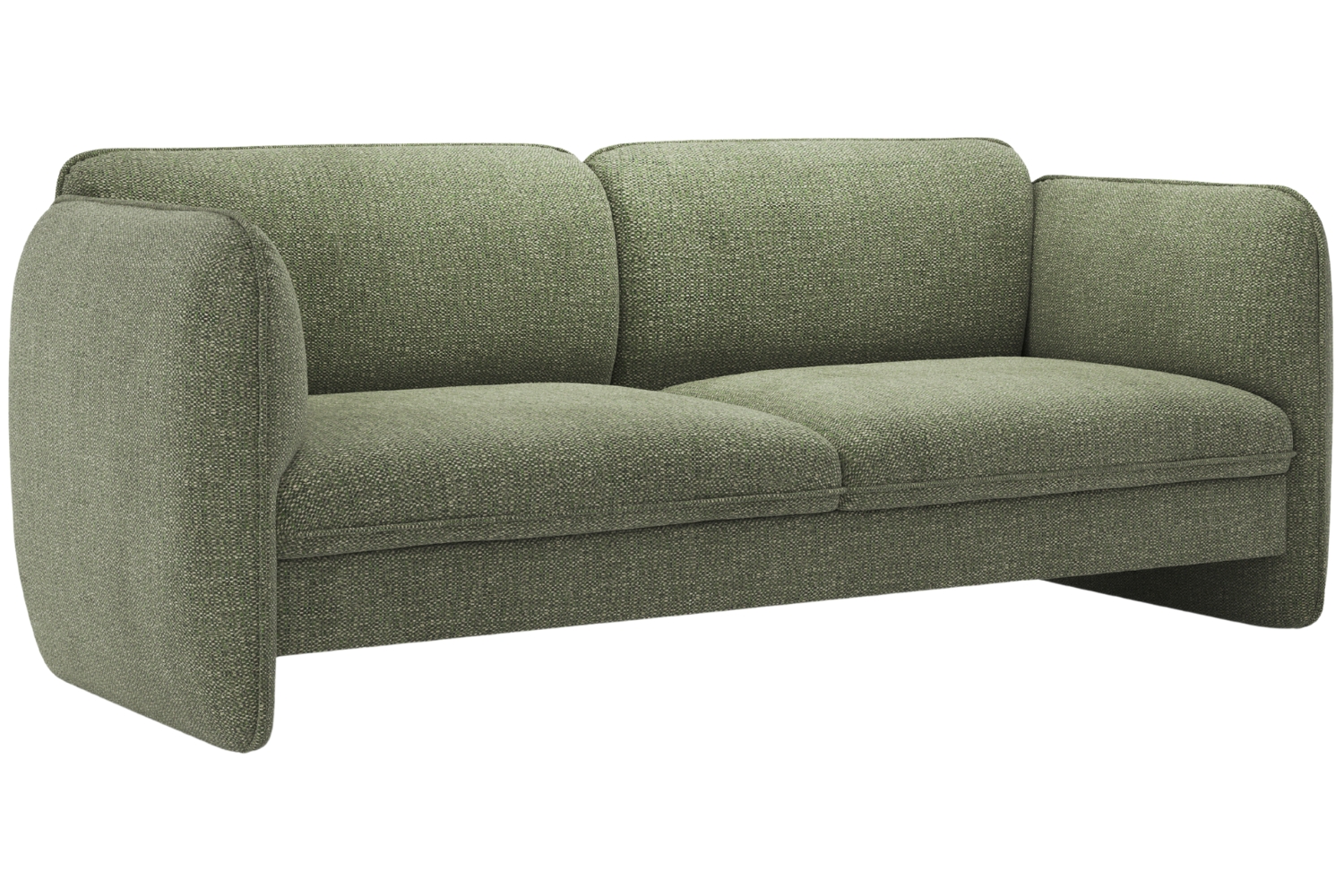 Micadoni Zelená trojmístná pohovka Georgia 204 cm