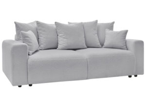Bobochic Paris Světle šedá bouclé rozkládací pohovka Envy 245 cm