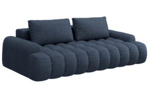 Cosmopolitan Design Tmavě modrá rozkládací pohovka Linz 250 cm
