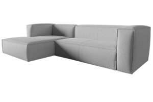 Cosmopolitan Design Šedá rohová pohovka Mackay 282 cm