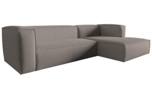 Cosmopolitan Design Hnědá rohová pohovka Mackay 282 cm