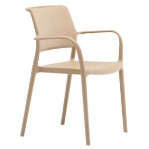 Pedrali Béžová plastová jídelní židle Ara 315