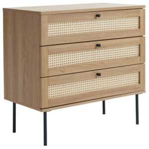 Unique Furniture Komoda Pensacola 80 x 40 cm s dubovým dekorem