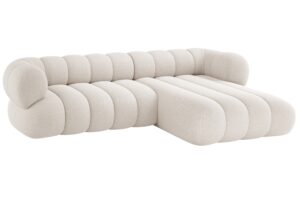 Cosmopolitan Design Světle béžová rohová pohovka Koge 270 cm