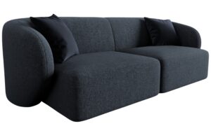 Maison Heritage Tmavě modrá dvoumístná pohovka Chiara 188 cm