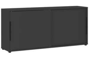 Germania Tmavě šedá kancelářská skříň Mailand 74 x 160 cm