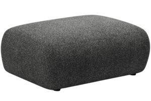 Micadoni Tmavě šedá podnožka Kate 99 x 60 cm