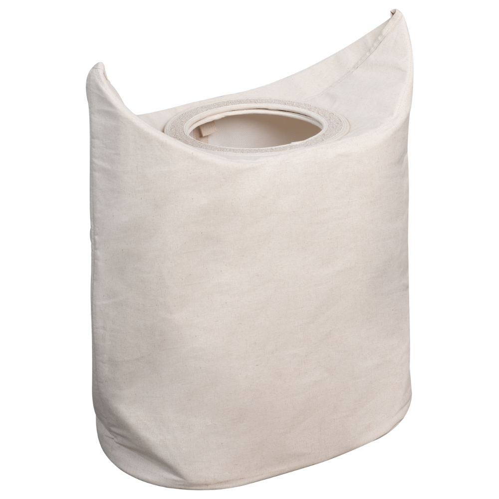 Béžový bavlněný úložný koš Quax Loft 65 cm