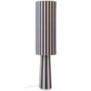 Bloomingville Modrá pruhovaná stojací lampa Emmie 120 cm