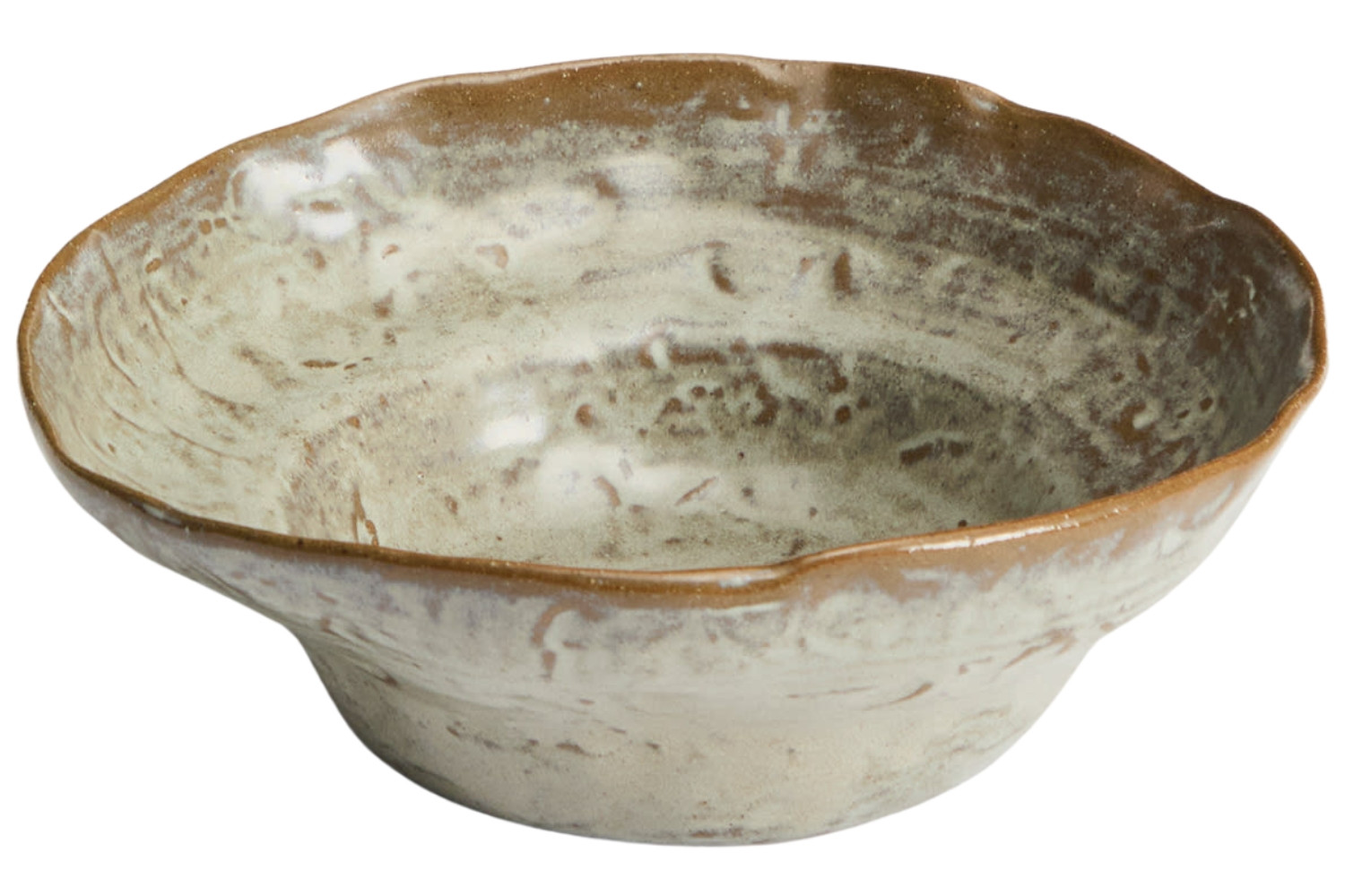 Kave Home Šedý keramický hluboký talíř Alenia 19 cm