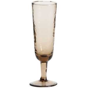 Kave Home Hnědá sklenice na sekt Sileia