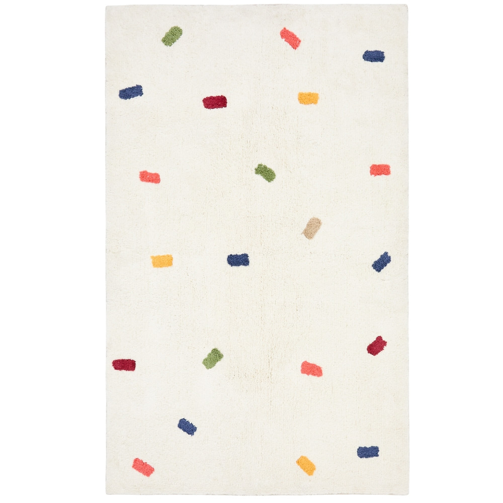 Kave Home Bílý balvněný koberec Epifania 150 x 200 cm