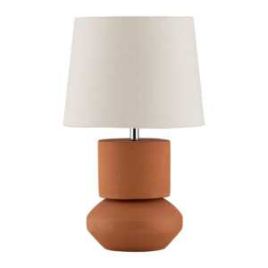 Nova Luce Hnědá keramická stolní lampa Izumi