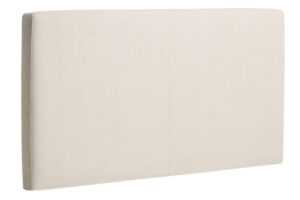 Kave Home Béžové čalouněné čelo k posteli Blok 160 cm
