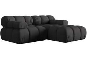 Micadoni Šedá rohová pohovka Bellis 188 cm