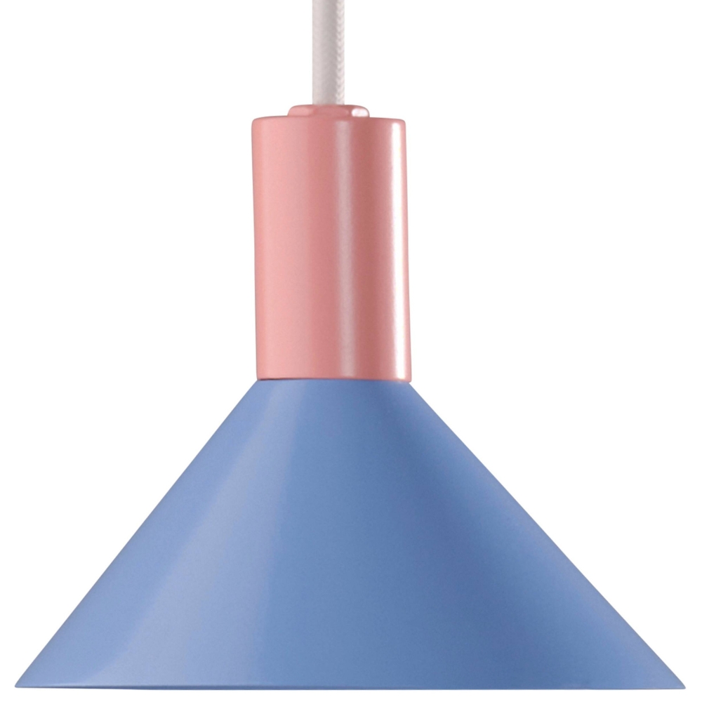 Jotex Růžovo-modré kovové závěsné světlo MOXY 13 cm