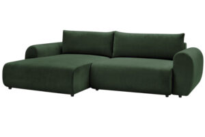 Bobochic Paris Zelená rozkládací pohovka Lucien 314 cm