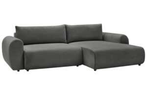 Bobochic Paris Šedá rozkládací pohovka Lucien 314 cm