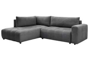 Bobochic Paris Tmavě šedá rozkládací pohovka Arsene 277 cm