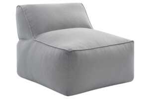 Bobochic Paris Světle šedé zahradní křeslo Riviera