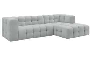 Bobochic Paris Světle šedá rohová pohovka Cloud 288 cm