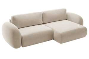 Maison Heritage Tmavě béžová rozkládací pohovka Kora 262 cm