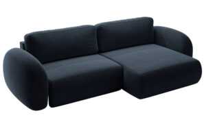 Maison Heritage Tmavě modrá rozkládací pohovka Kora 262 cm