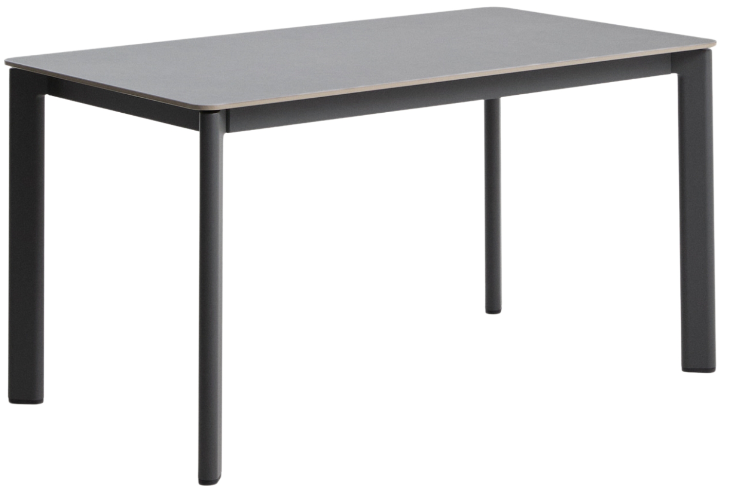 Kave Home Šedý stůl s keramickou deskou Anafi 80 x 140 cm