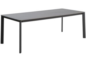 Kave Home Šedý stůl s keramickou deskou Anafi 220 x 100 cm