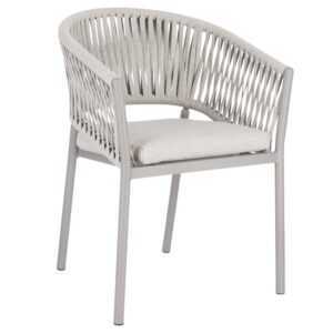 Bizzotto Světle šedá zahradní židle Florencia