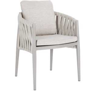 Světle šedá zahradní židle Bizzotto Jacinta