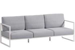 Kave Home Modro-bílá zahradní pohovka Comova 225 cm