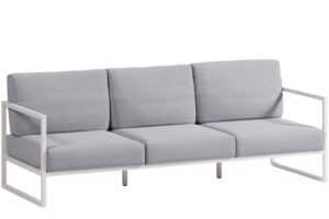 Kave Home Modro-bílá zahradní pohovka Comova 225 cm