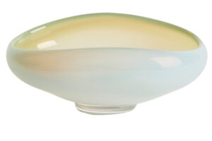 Kave Home Bílá skleněná mísa Nodila 19 x 16 cm