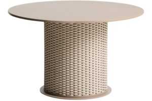 Kave Home Béžovošedý zahradní jídelní stůl Sedalis Ø 120 cm