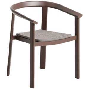 Kave Home Hnědá zahradní židle s výpletem Erice