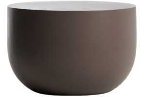 Kave Home Hnědý cementový zahradní stolek Garbet 60 cm