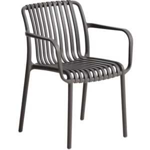 Kave Home Šedá plastová zahradní židle Isabellini