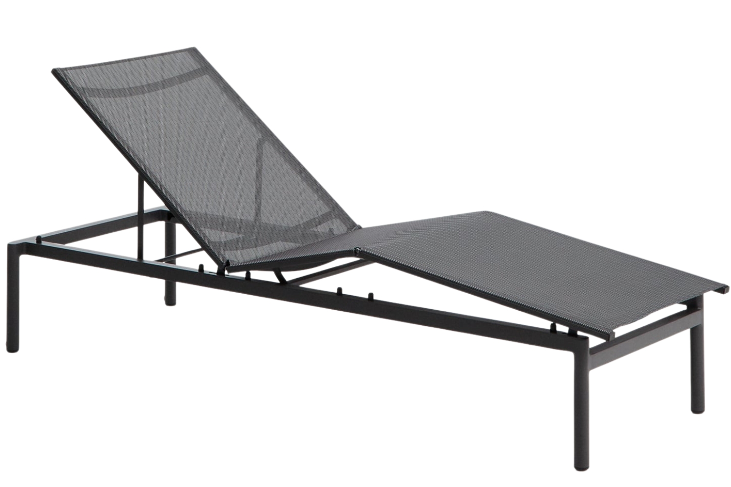 Kave Home Šedé hliníkové zahradní lehátko Lesina