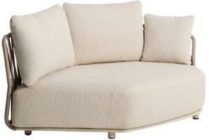 Kave Home Béžový zahradní modul Osani 167 cm s výpletem