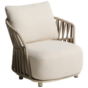 Kave Home Béžové zahradní křeslo Osani s výpletem