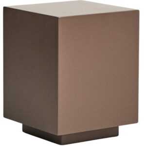 Kave Home Hnědý cementový zahradní stolek Rustella 35 x 35 cm
