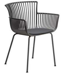 Kave Home Šedá plastová zahradní židle Surpika