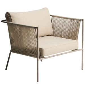 Kave Home Béžové zahradní křeslo Zivia