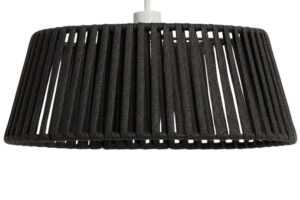 Kave Home Černé závěsné stínidlo Aldet  Ø 46 cm