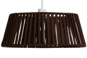 Kave Home Hnědé závěsné stínidlo Aldet  Ø 46 cm