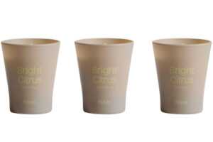 Kave Home Set tří vonných svíček Bright Citrus 50 g