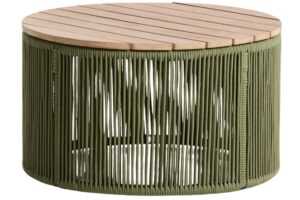 Kave Home Zelený zahradní stolek Dandara 60 cm